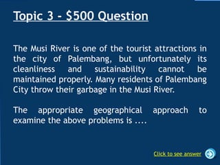 Jeopardy Game - Geography. Secondary Level | PPTX