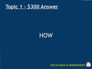 Jeopardy Game - Geography. Secondary Level | PPTX