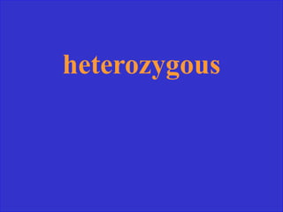 heterozygous
 