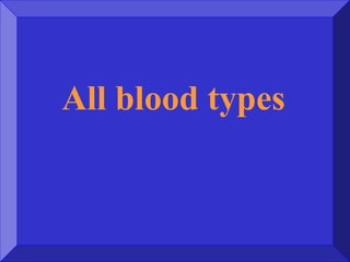 All blood types
 