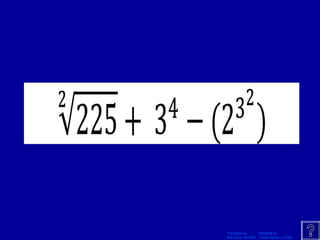 Template by Modified by
Bill Arcuri, WCSD Chad Vance, CCISD
 