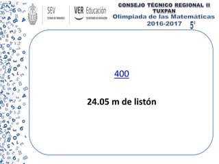 400
24.05 m de listón
 