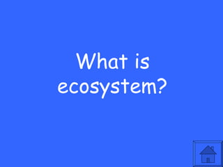 What is
ecosystem?
 