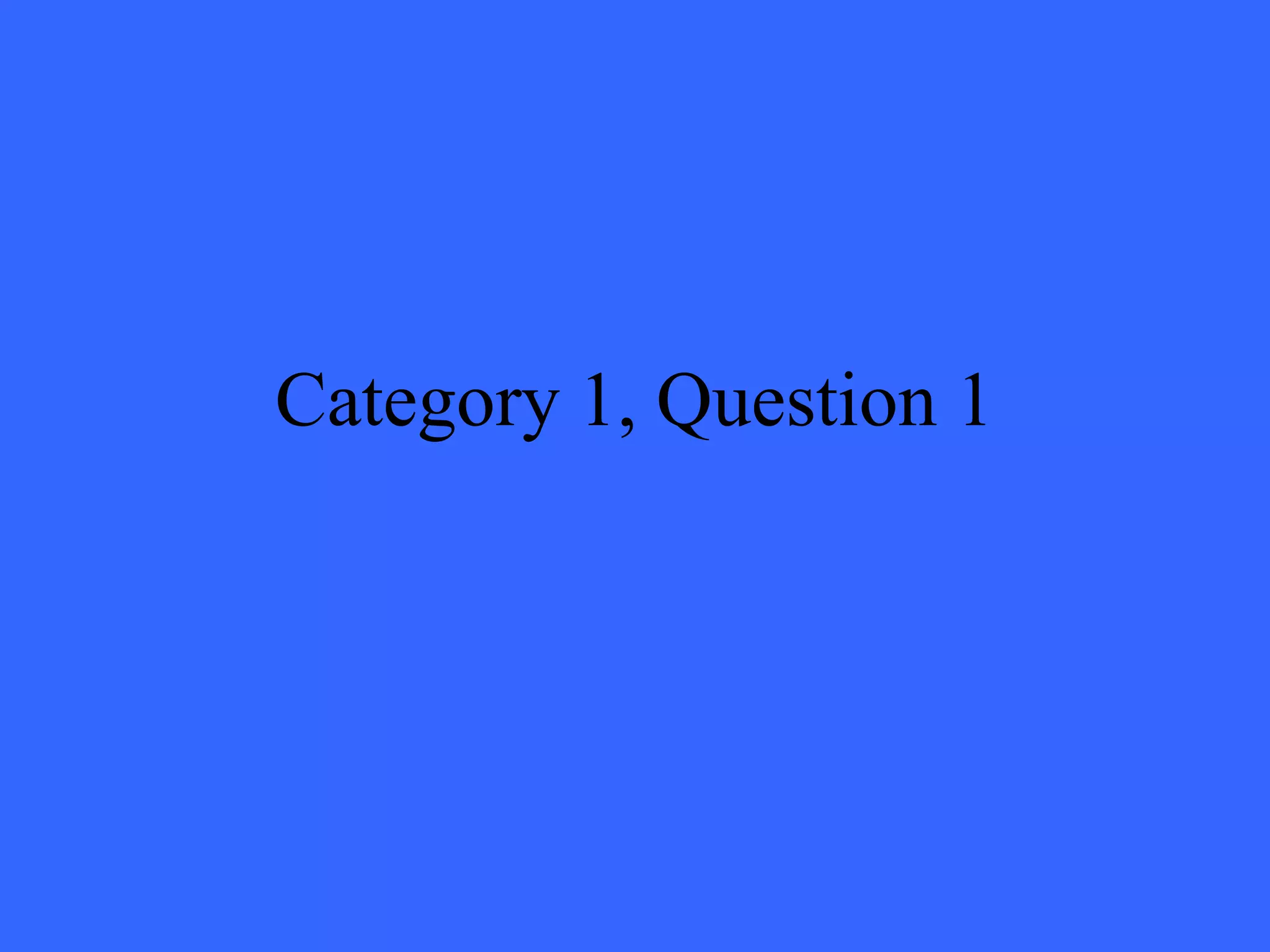 Jeopardy Game Template | PPT