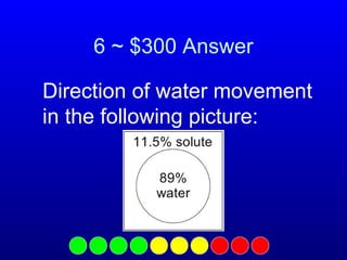 6 ~ $300 Answer
Direction of water movement
in the following picture:

 