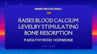 ⬅ BACK TO PANEL
RAISES BLOOD CALCIUM
LEVELBY STIMULATING
BONE RESORPTION
HORMONE FROM OTHERSOURCES 1
· $600
 