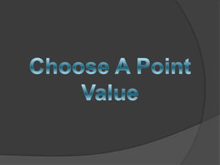 Choose A Point Value 
