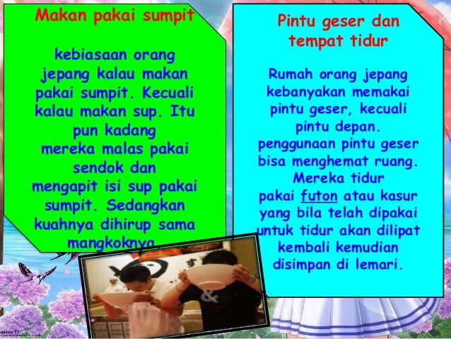 Kebiasaan Orang  Jepang  Kebiasaan Orang  Jepang