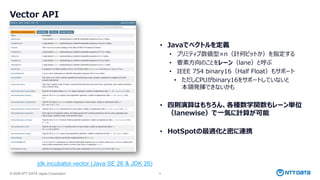 JEP 529 Vector API (Eleventh Incubator) (JJUGナイトセミナー) | PDF