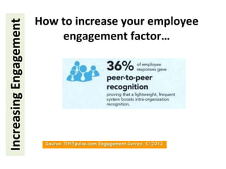 IncreasingEngagement How to increase your employee
engagement factor…
 