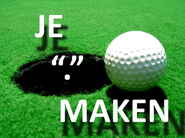 Je punt maken (Updated Version - 2013) | PPT