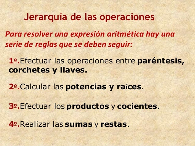 Jerarquia de operaciones