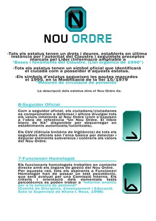 Jerarquies del Nou Ordre