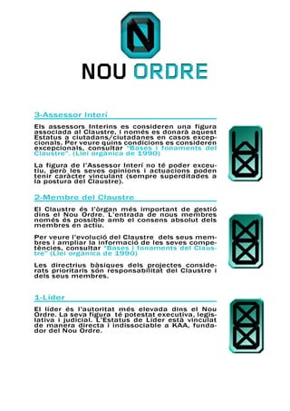 Jerarquies del Nou Ordre