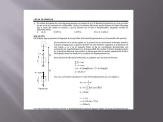 Jercicios de la ley de newton