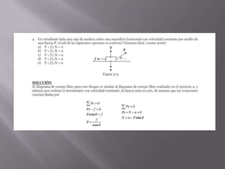 Jercicios de la ley de newton