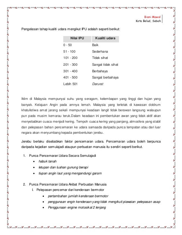 Jerebu Di Malaysia