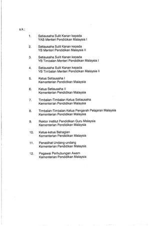 SURAT SIARAN KEMENTERIAN PENDIDIKAN MALAYSIA BIL.14 TAHUN 2013: BERKAITAN JEREBU