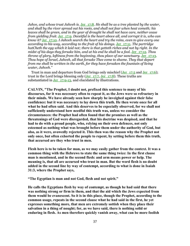 Jeremiah 17 commentary pdf