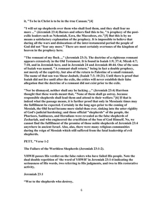 Jeremiah 23 Commentary