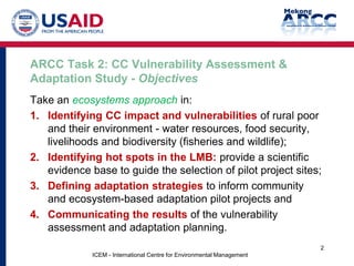 Mekong ARCC - ICEM Study Results Overview - Dr. Jeremy Carew-Reid | PDF