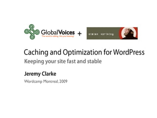 Caching and Optimization for WordPress