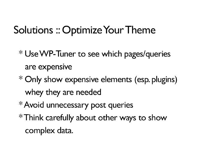 Caching and Optimization for WordPress slideshare - 웹 Caching and Optimization for WordPress slideshare - 웹