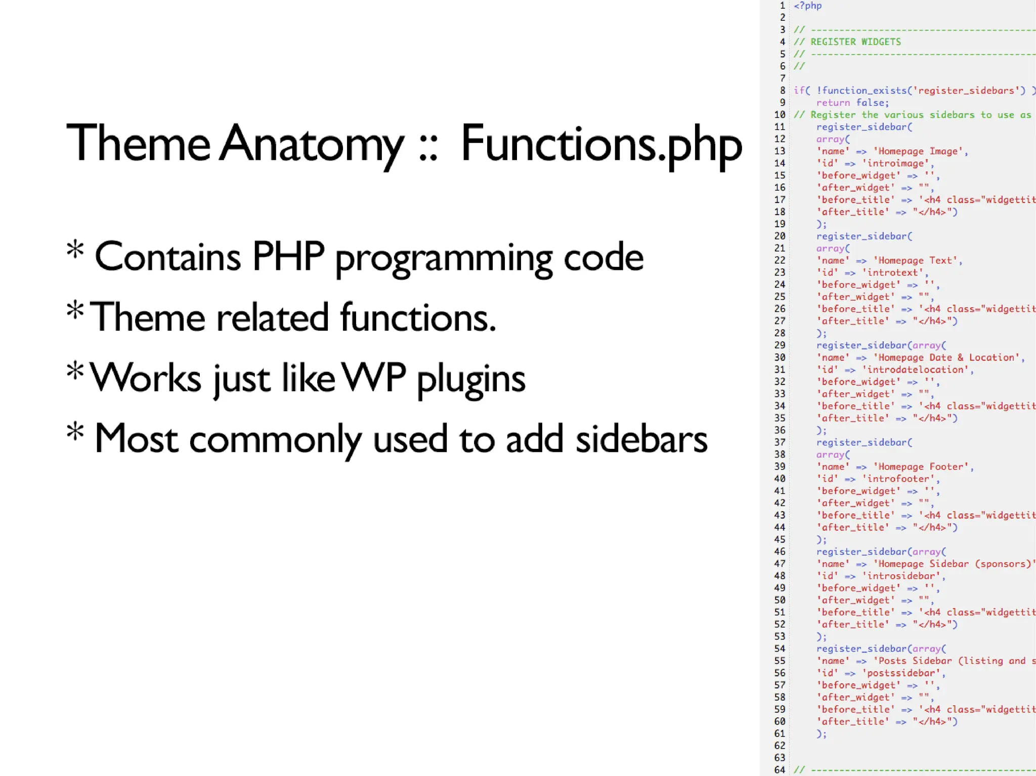 WordPress Theming for Epic n00bs: Intro to Template Tags, Themes and PHP