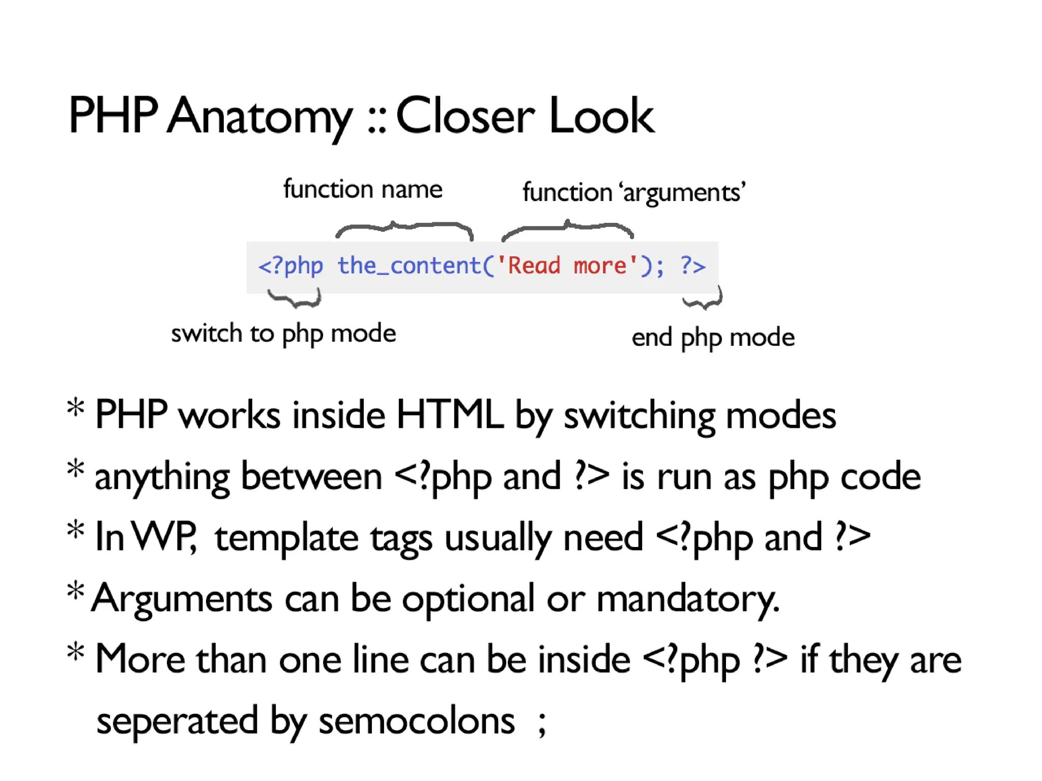 WordPress Theming for Epic n00bs: Intro to Template Tags, Themes and PHP