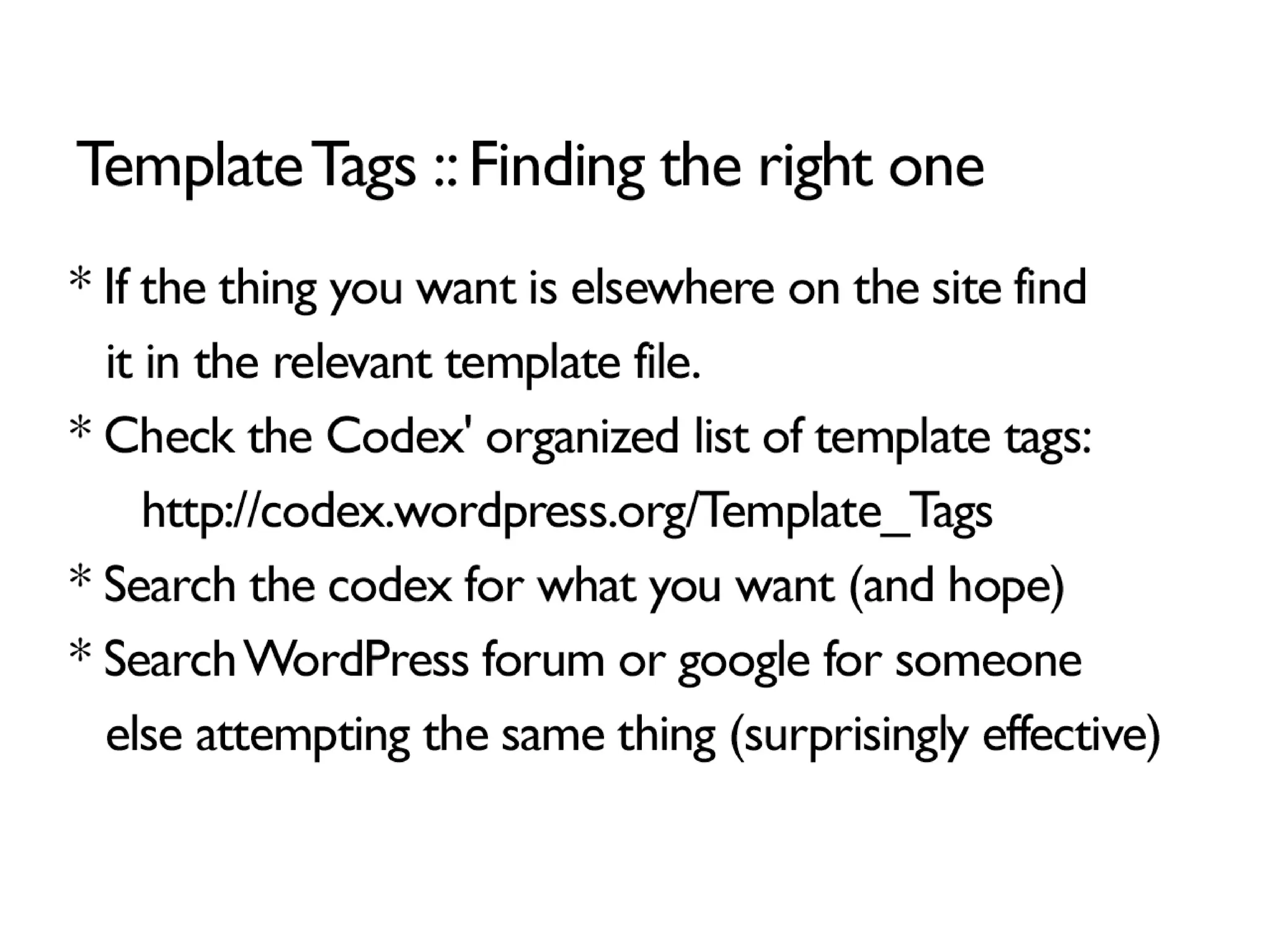 WordPress Theming for Epic n00bs: Intro to Template Tags, Themes and PHP