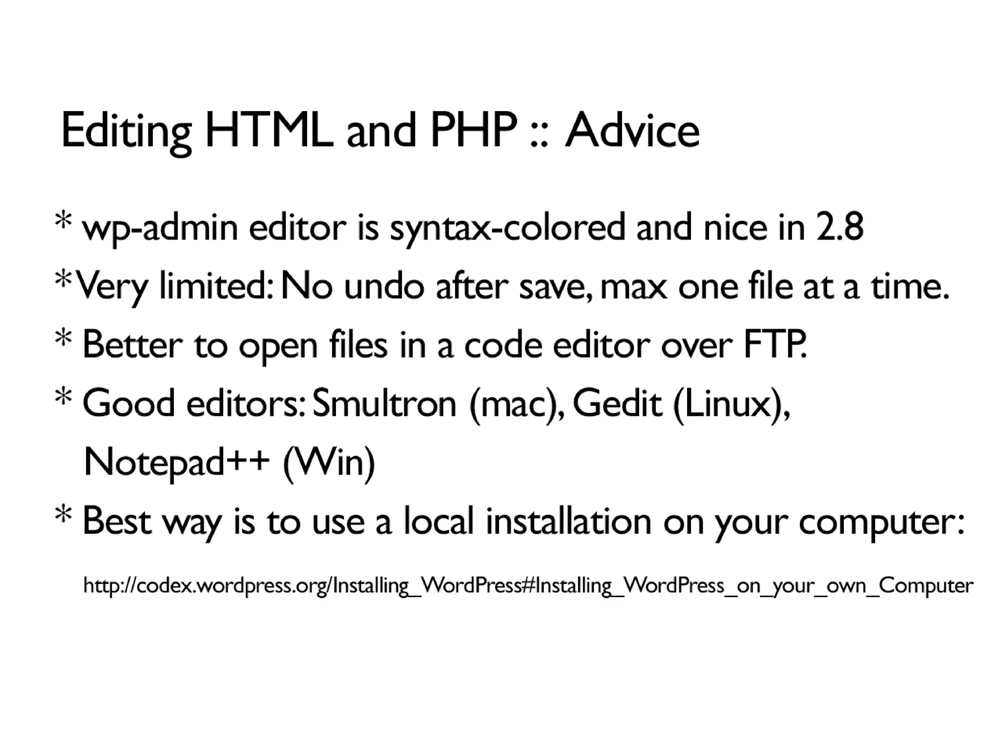 WordPress Theming for Epic n00bs: Intro to Template Tags, Themes and PHP