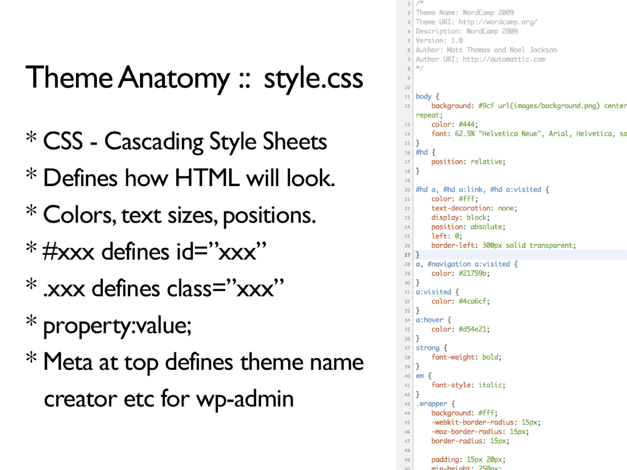 WordPress Theming for Epic n00bs: Intro to Template Tags, Themes and PHP