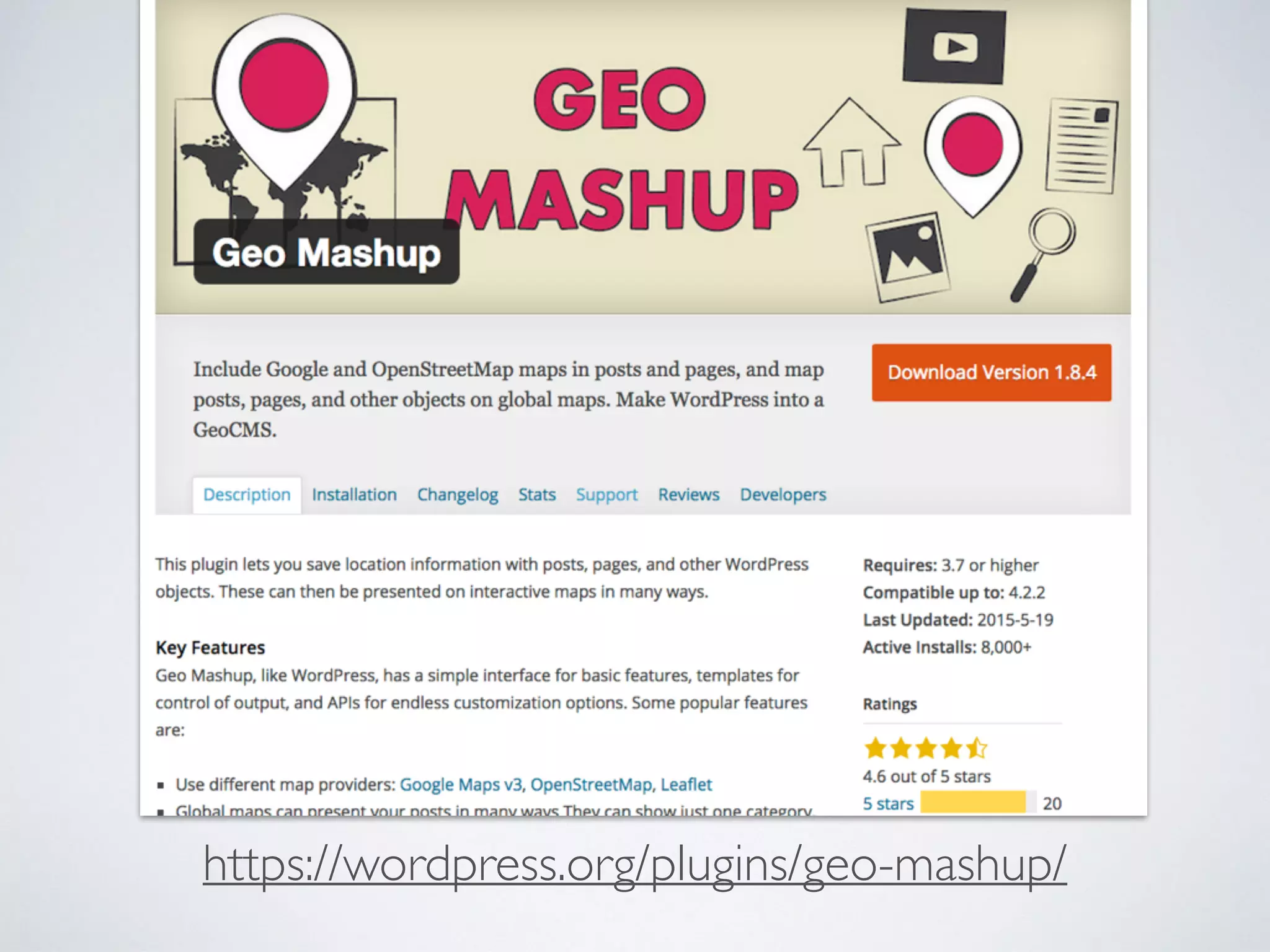 https://wordpress.org/plugins/geo-mashup/
 