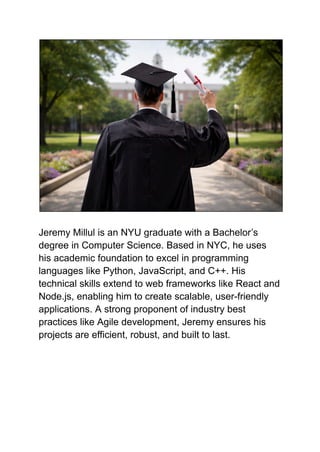 Jeremy Millul - A NYC-Based Software Developer | PDF