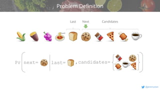 v
@jeremystan
Problem Definition
Last Candidates
Next
Pr next= last= ,candidates=
 