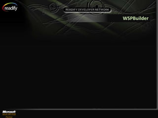 WSPBuilder
 