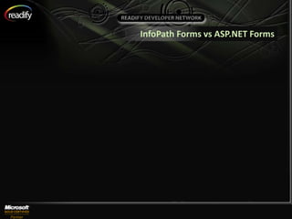 InfoPath Forms vs ASP.NET Forms
 