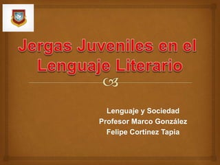 Lenguaje y Sociedad 
Profesor Marco González 
Felipe Cortinez Tapia 
 