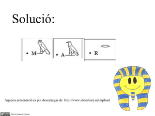Solució: Aquesta presentació es pot descarregar de: http://www.slideshare.net/upload 