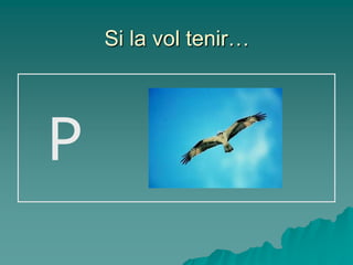 Si la vol tenir…




P
 