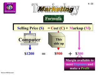 Merchandizing Math Formulas business mathematics. Mathematic of merchandising | PPT