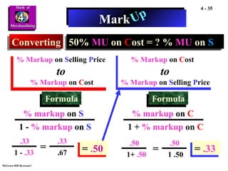 Markup Math Definition business mathematics. Mathematic of merchandising | PPT