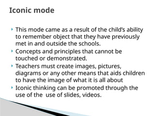 Iconic Learning Jerome Bruner Learner & Learning Enviroment Notes.pptx