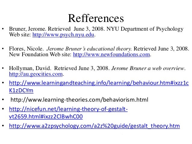 bruners constructivist theory bruners constructivist theory