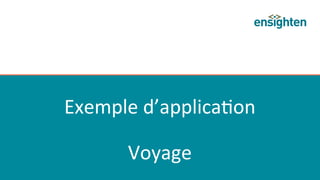 Exemple	
  d’applica'on	
  
	
  
Voyage	
  
 