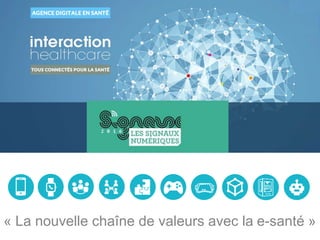 www.interaction-healthcare.com« La nouvelle chaîne de valeurs avec la e-santé »
 