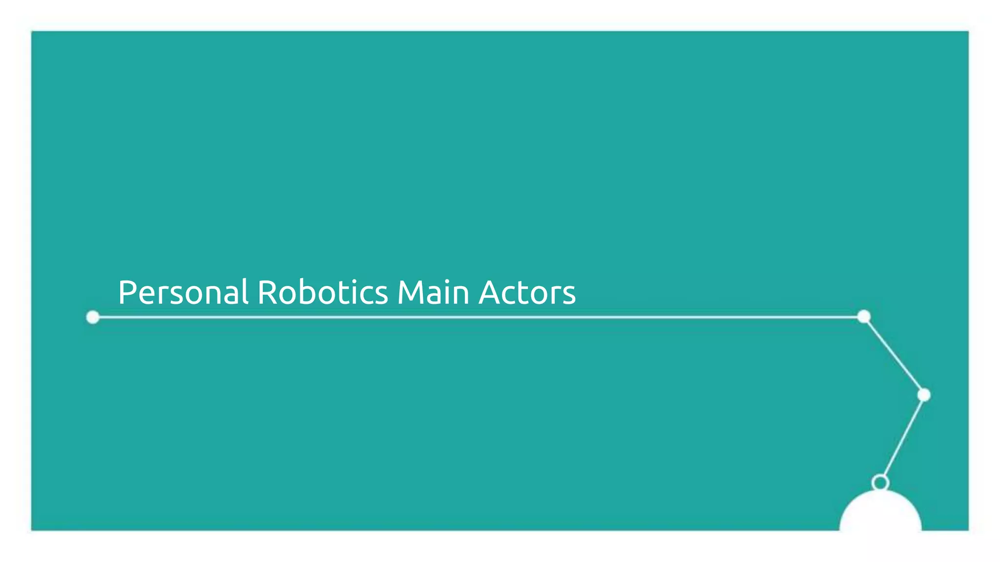 Personal Robotics Main Actors
 