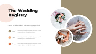 The Wedding
Registry
 