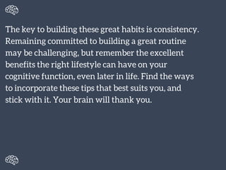 Build A Better Brain - 3 Tips to Stay Sharp
