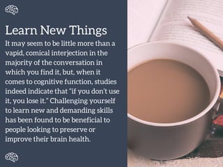 Build A Better Brain - 3 Tips to Stay Sharp